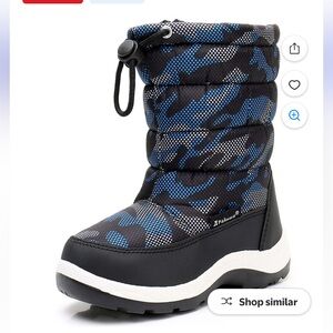 Apakowa New Kids Boys Cold Weather Snow Boots